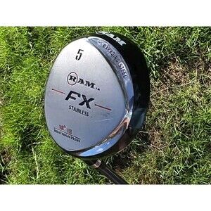 Ram Fx Stainless 18* 5 Fairway Wood Stiff Flex Graphite HT-Tour Shaft LH